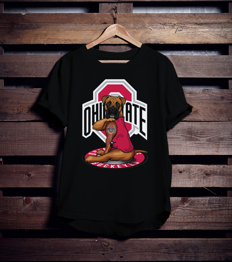 Ohio State Buckeyes Dog In T-Shirt