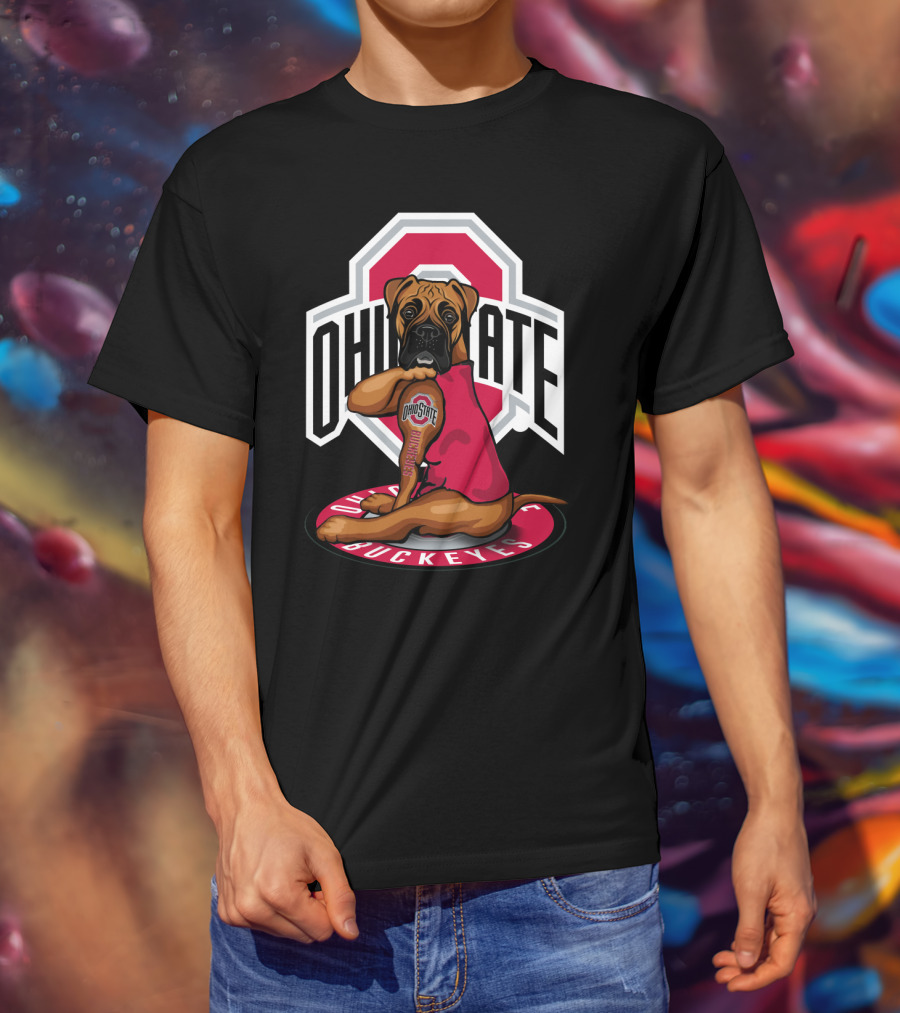 Ohio State Buckeyes Dog In T-Shirt