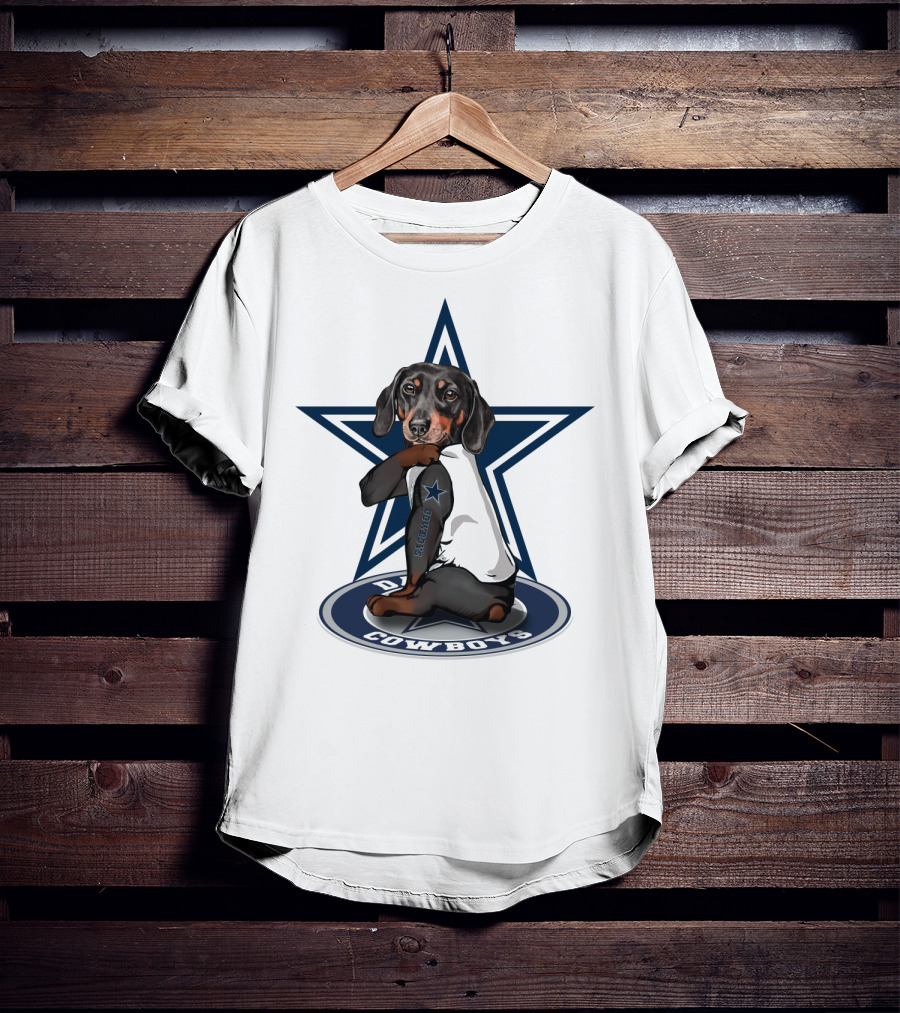 Dallas Cowboys Dachshunds NFL Star Fan T-Shirt