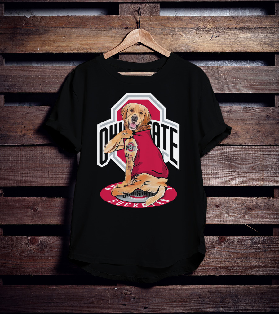 Ohio State Buckeyes Golden Retriever T-Shirt