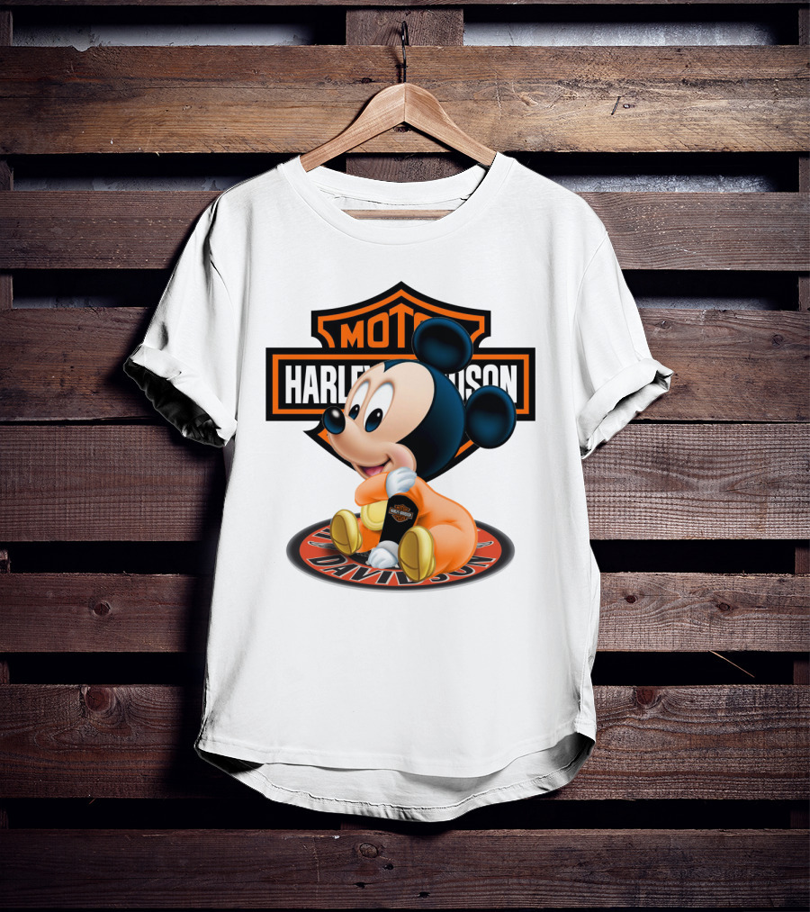 Harley Davidson Moto Mickey Mouse T-Shirt