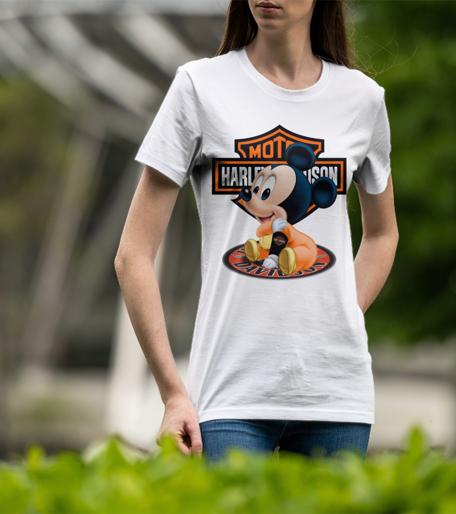Harley Davidson Moto Mickey Mouse T-Shirt