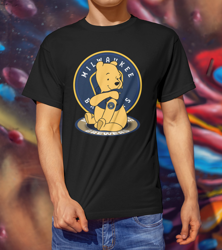 Milwaukee Brewers Pooh Crossover T-Shirt