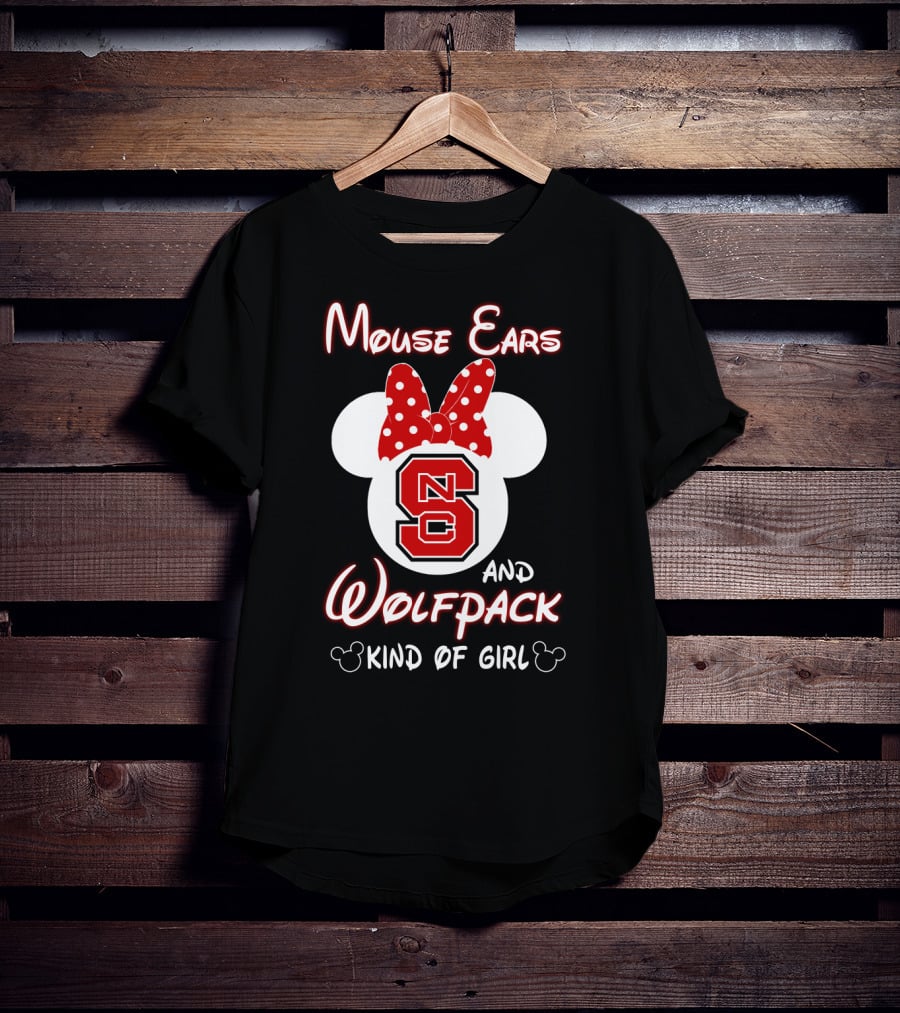 Mouse Ears And Wolfpack Kind Of Girl Nc S T-Shirt
