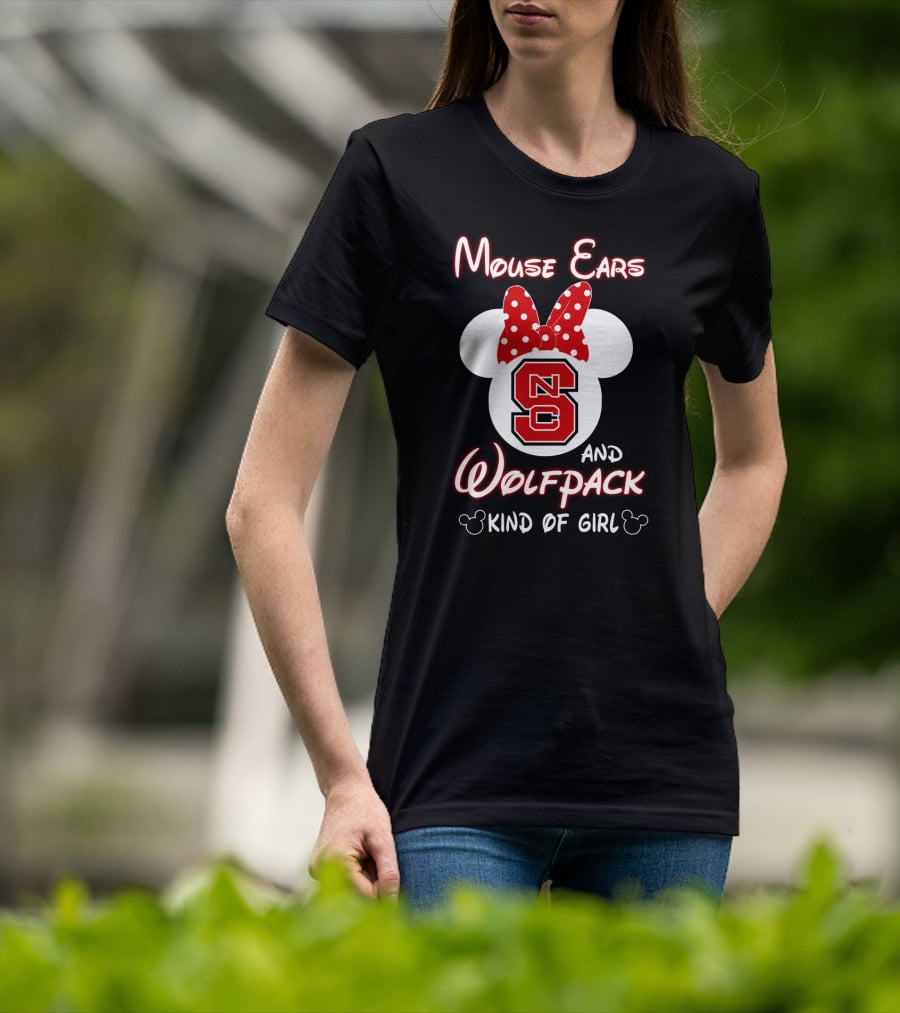 Mouse Ears And Wolfpack Kind Of Girl Nc S T-Shirt