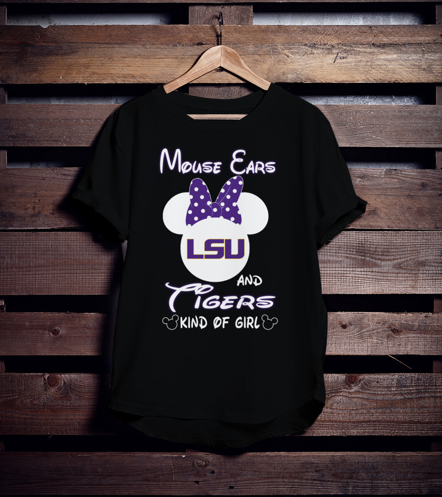 Mouse Ears Lsu Tigers Kind Of Girl T-Shirt