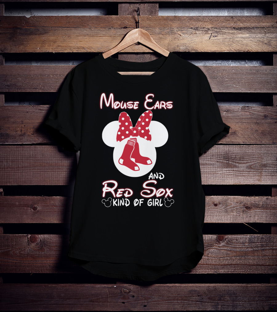 Mouse Ears And Red Sox Kind Of Girl T-Shirt