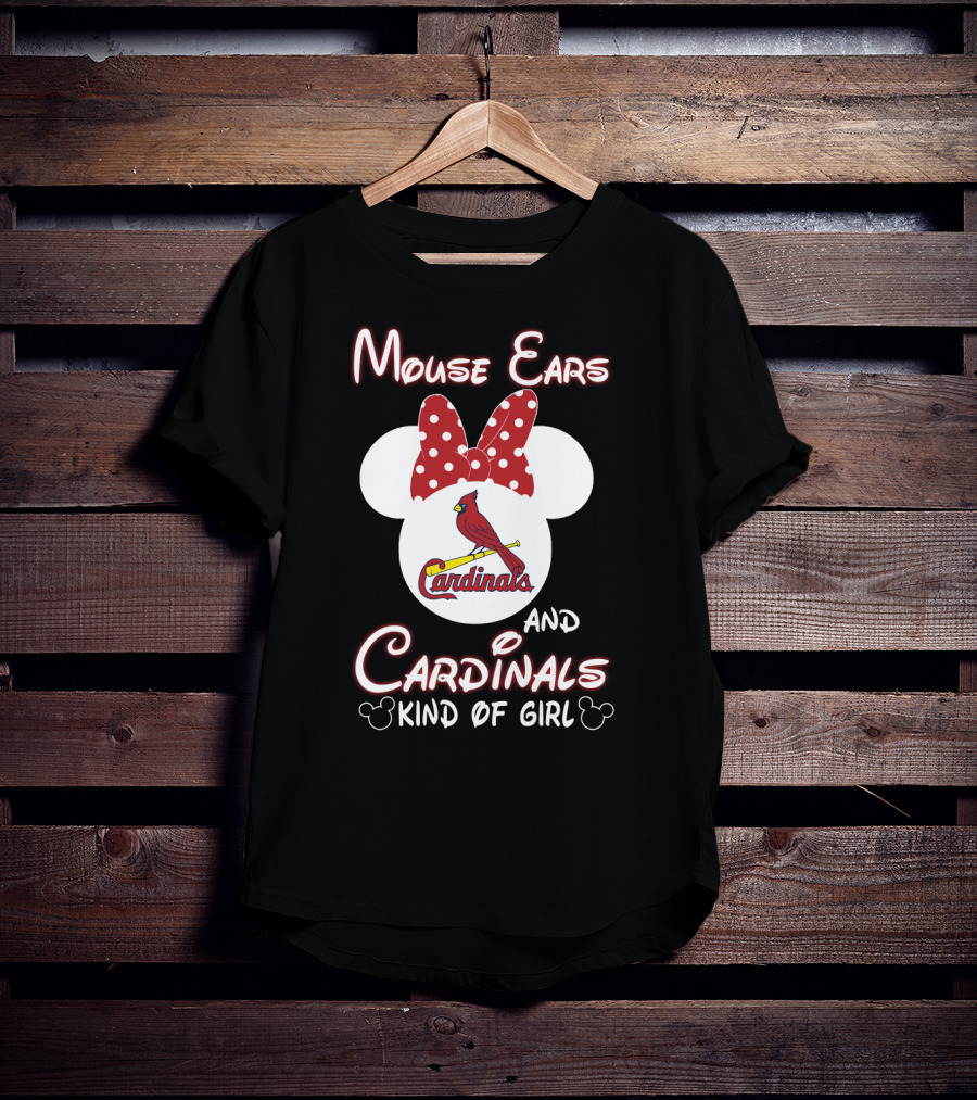 Mouse Ears And Cardinals Kind Of Girl T-Shirt