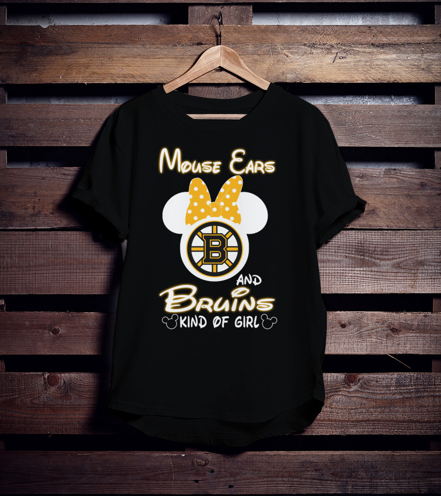 Mouse Ears And Bruins Kind Of Girl T-Shirt
