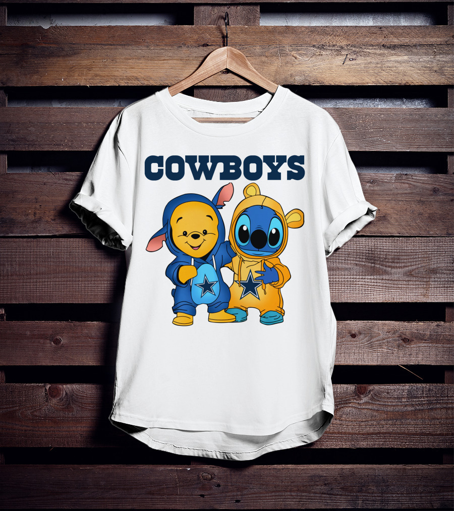 Cowboys Pooh Stitch Outfit T-Shirt