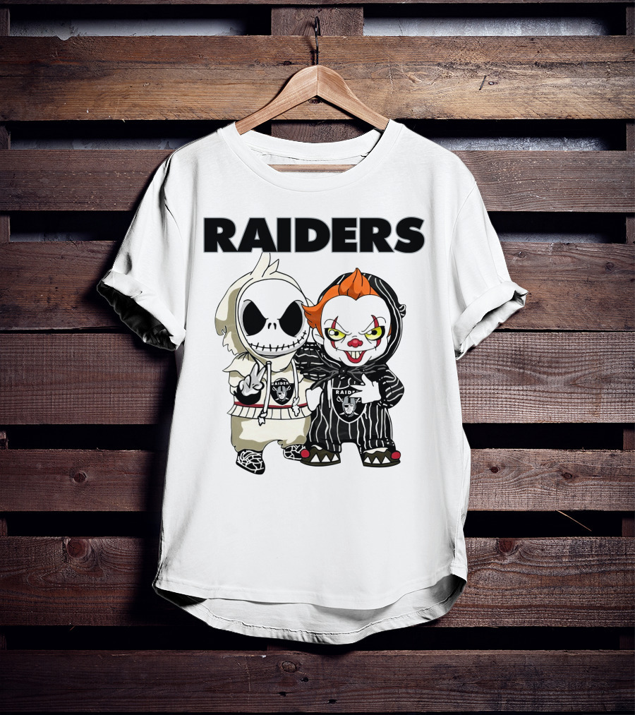 Raiders Jack-Pennywise Crossover Characters T-Shirt