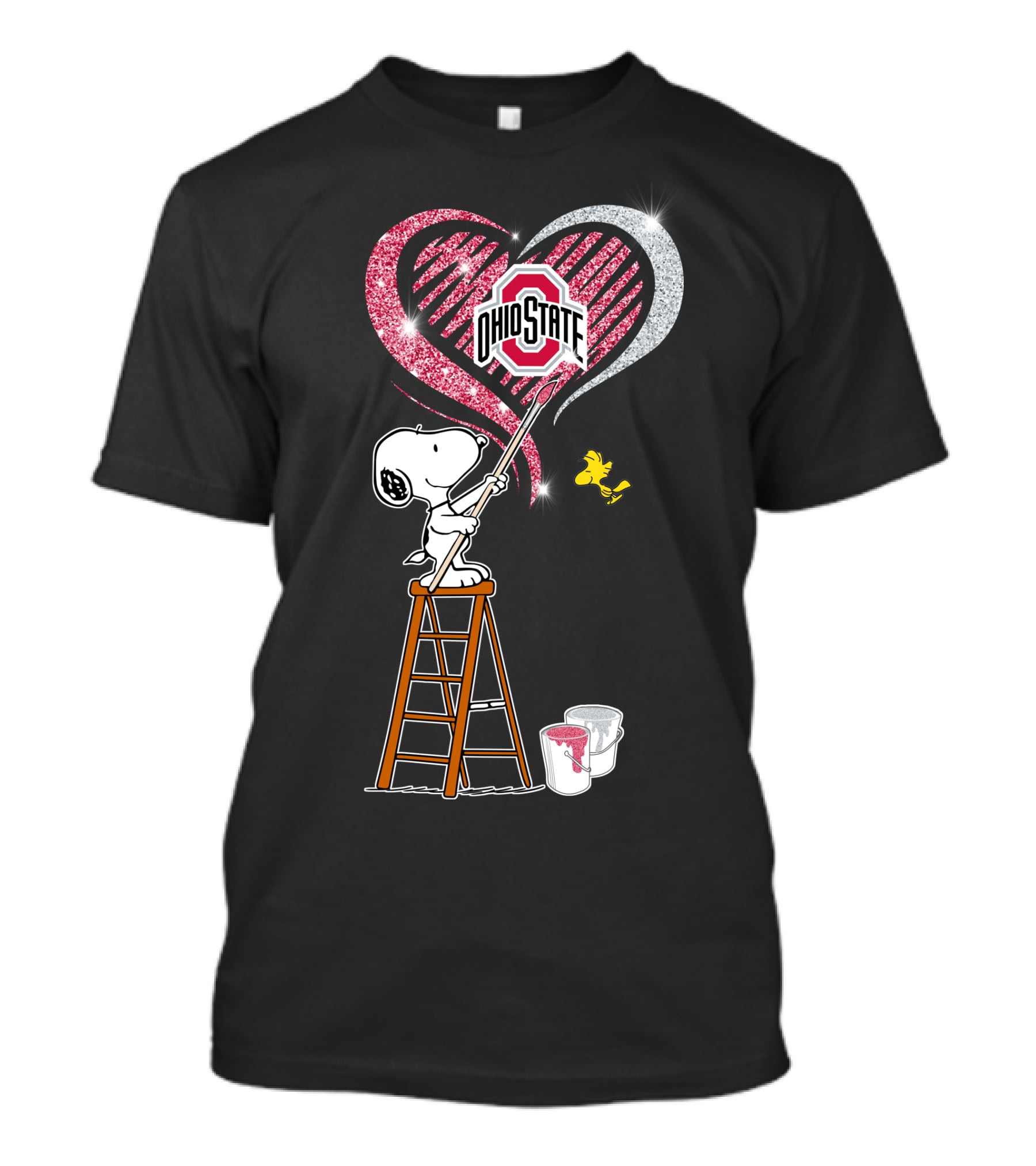 Snoopy Ohio State Heart T-Shirt
