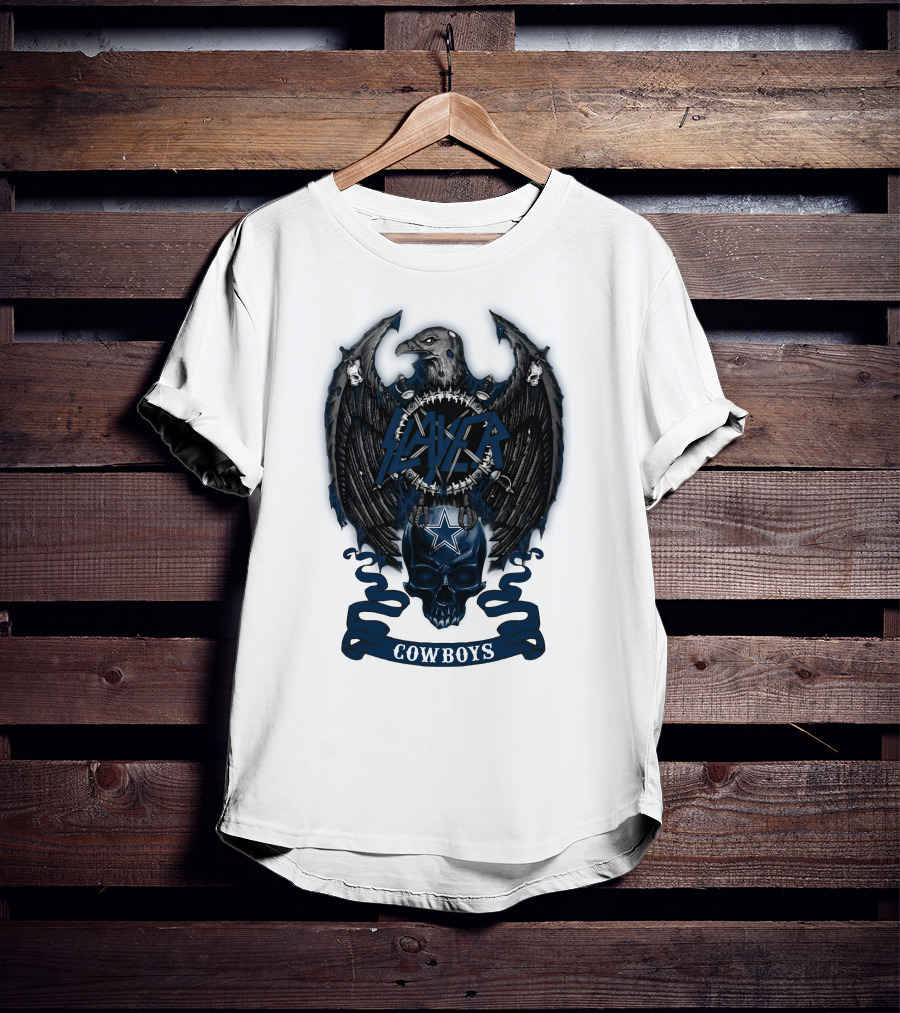 Slayer Cowboys Skull With Eagle And Star T-Shirt