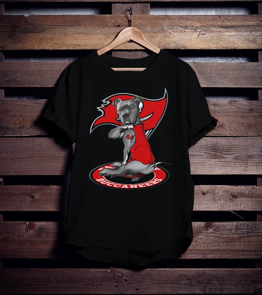Tampa Bay Buccaneers Dog Pit Bull T-Shirt