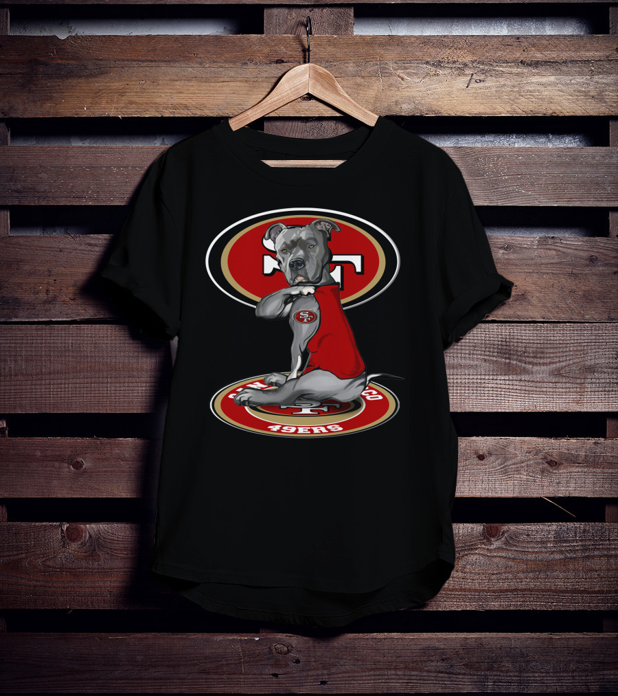 San Francisco 49ers Dog Logo With 28 T-Shirt
