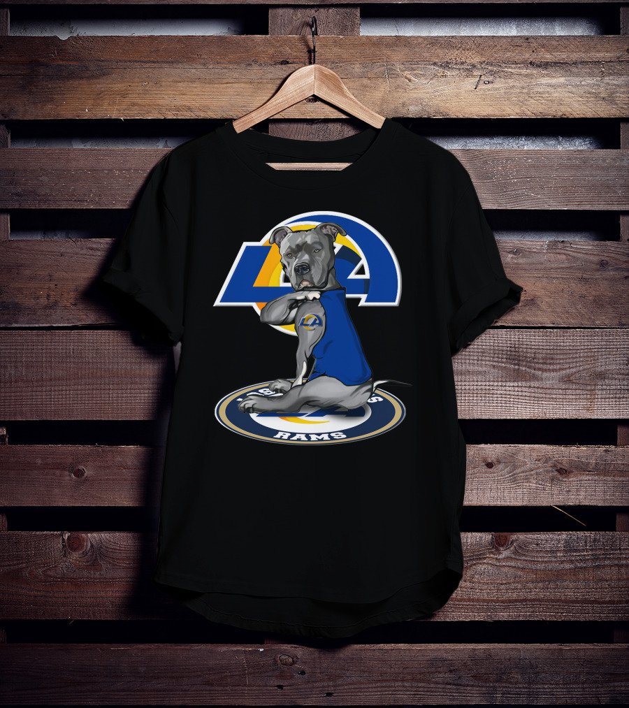 LA Rams Dog Mascot 26 Los Angeles Rams T-Shirt