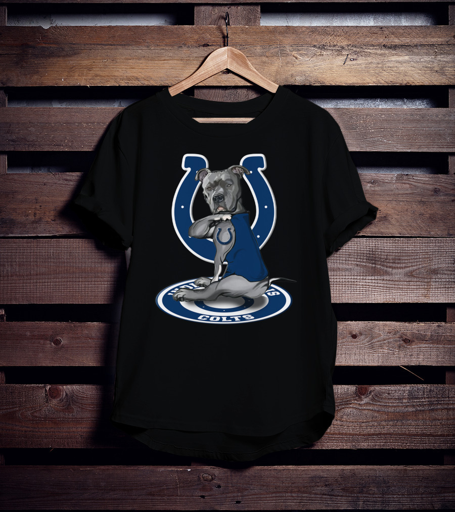 Indianapolis Colts Blue Dog Mascot T-Shirt