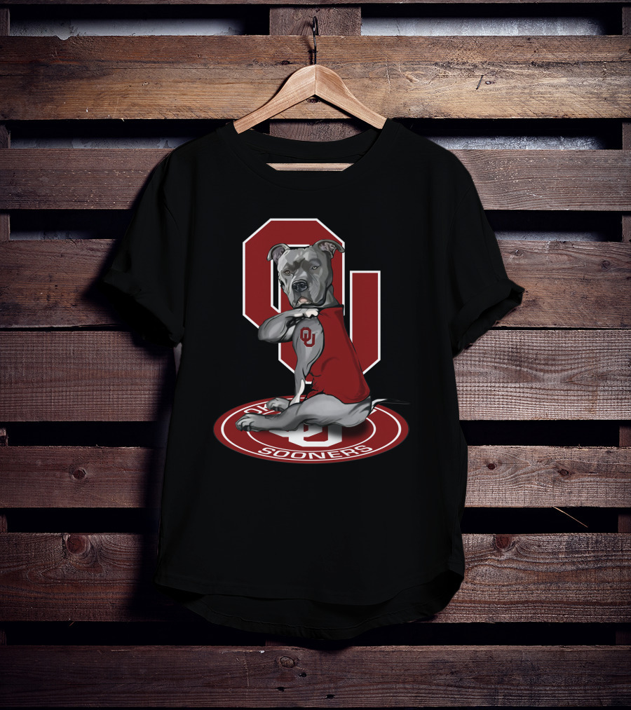Ou Sooners Dog Mascot With Oklahoma T-Shirt