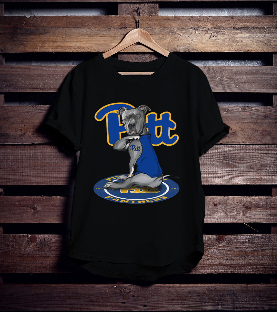 Pitt Panthers 28 Bulldog Logo Est 1787 T-Shirt