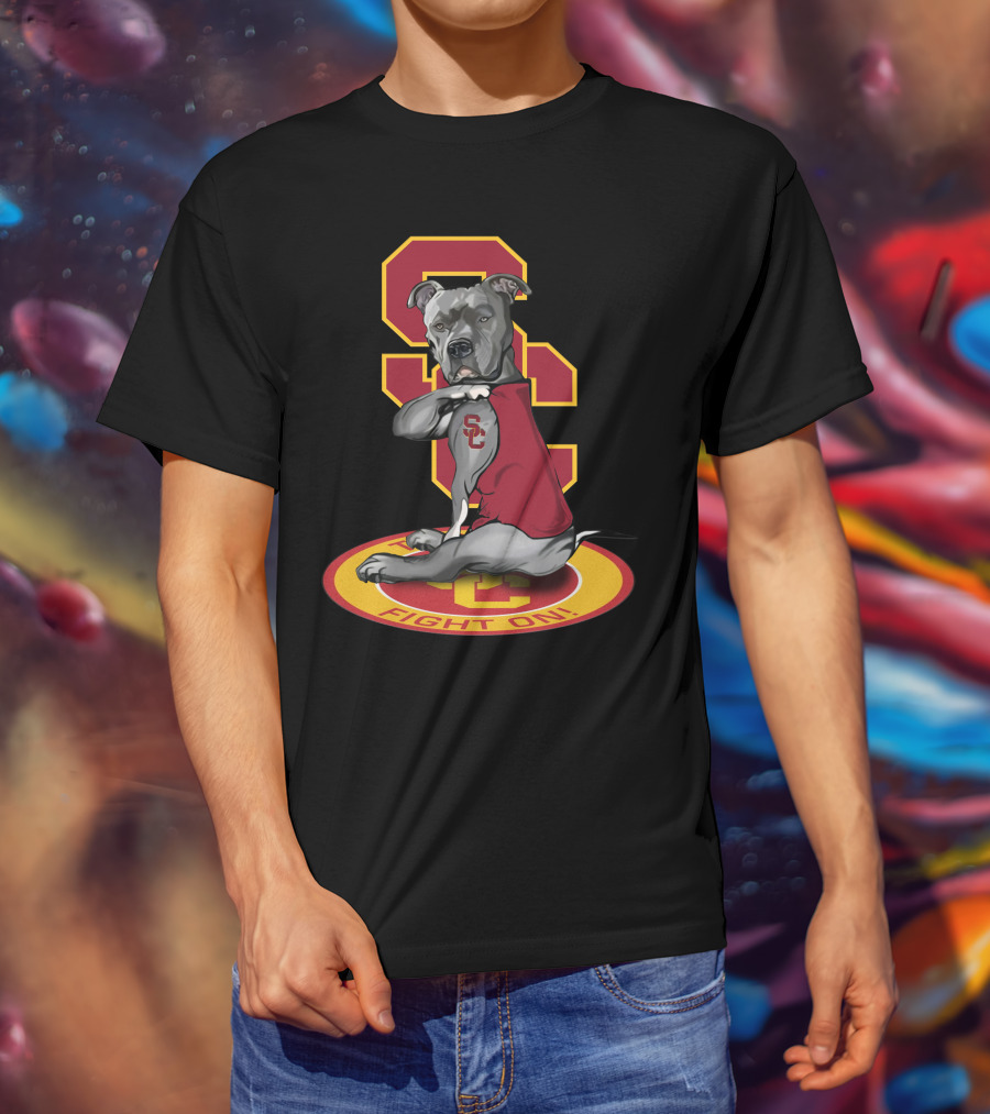 Sc Trojan Dog Fight On! T-Shirt