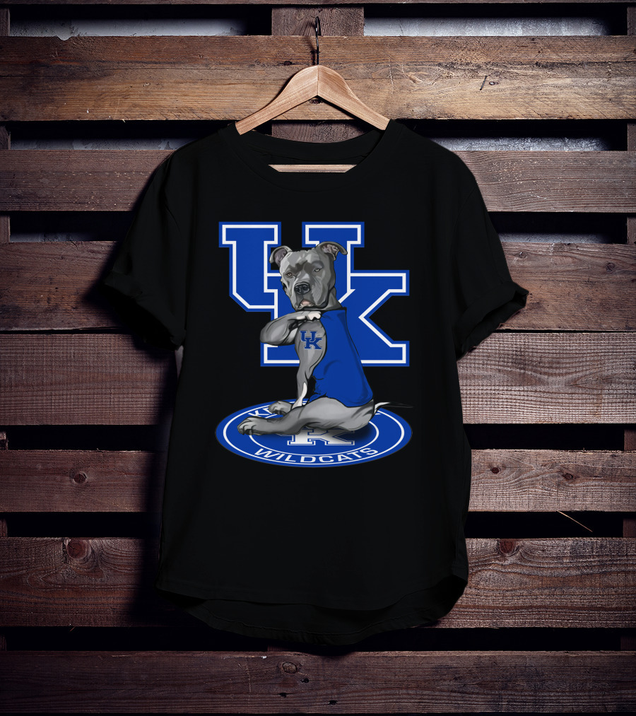 Uk Wildcats Pit Bull Mascot Tattoo Kentucky Wildcats T-Shirt