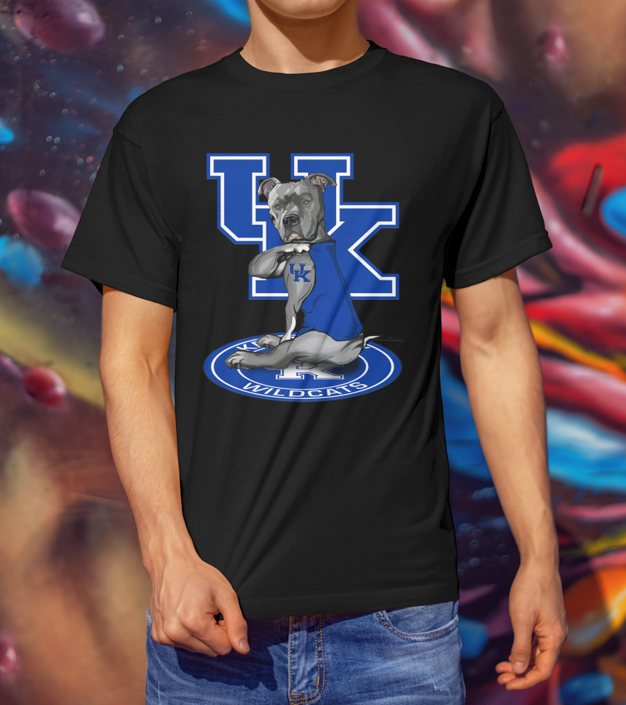 Uk Wildcats Pit Bull Mascot Tattoo Kentucky Wildcats T-Shirt