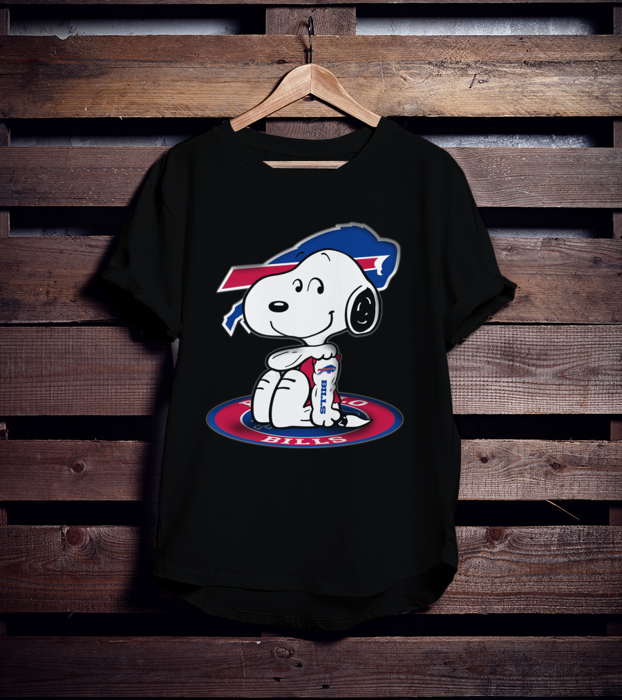 Snoopy Buffalo Bills Nfl Peanuts Collaboration T-Shirt
