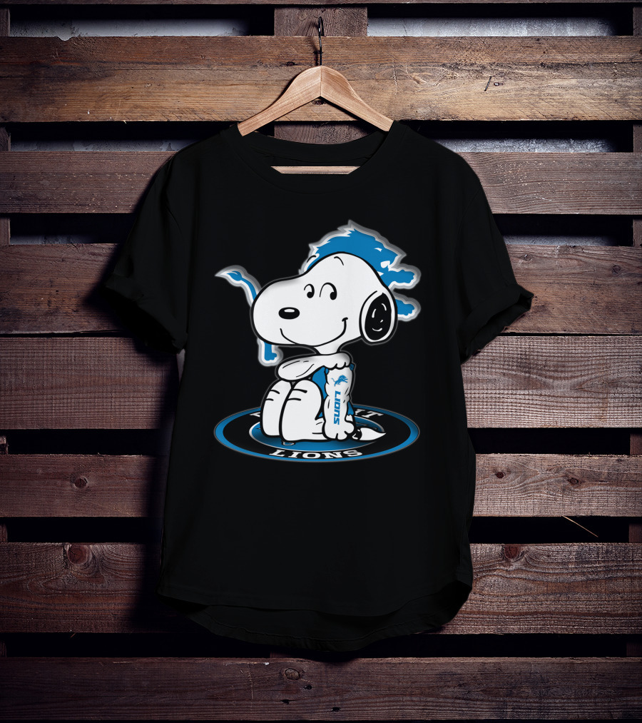 Snoopy Detroit Lions Football Peanuts Nfl Team T-Shirt