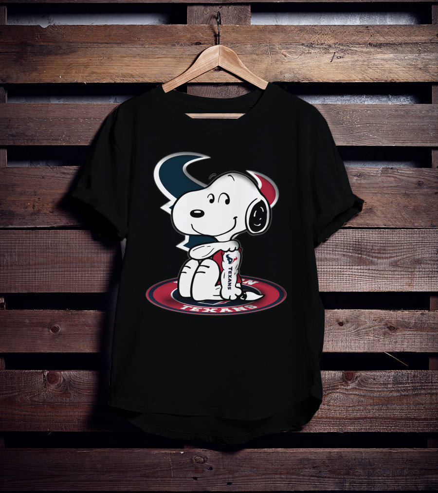 Houston Texans Snoopy Football Fan T-Shirt