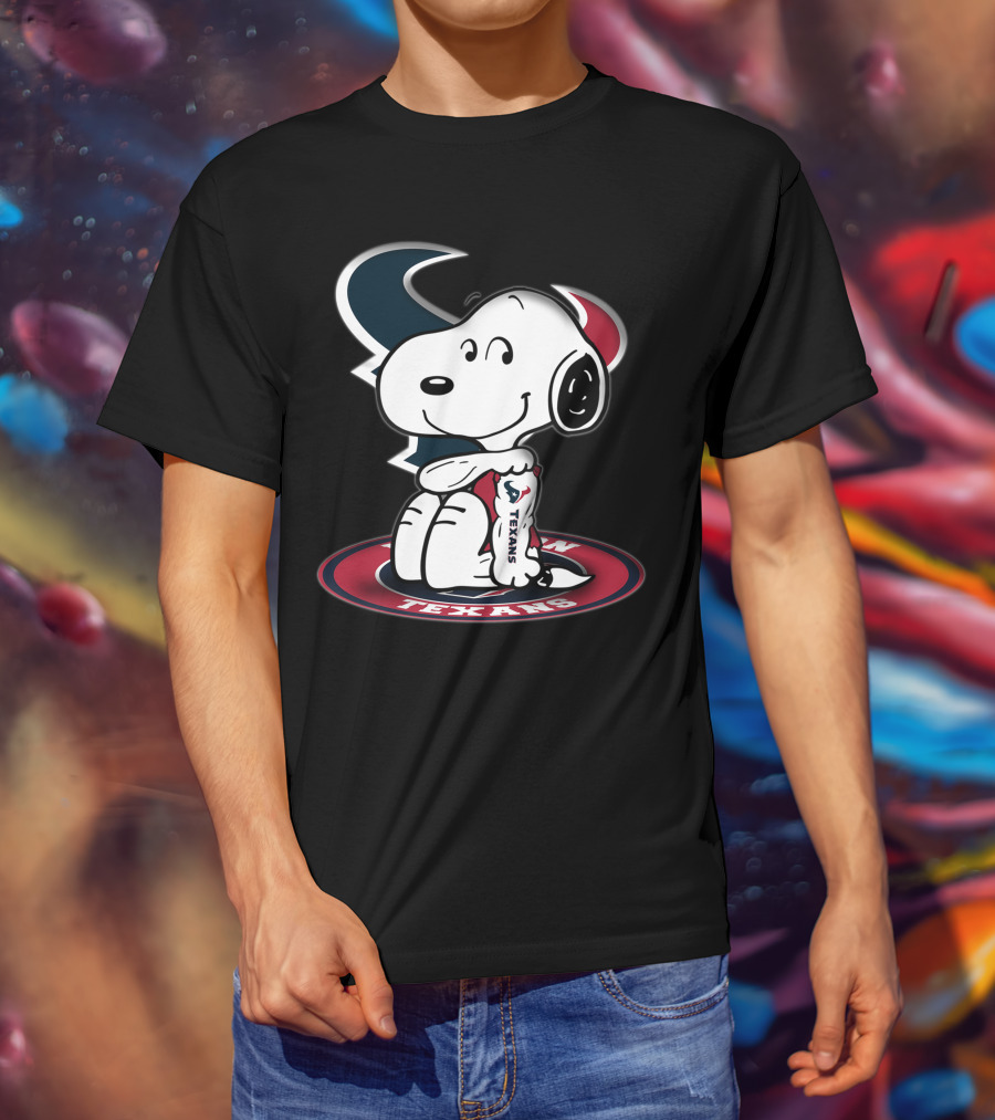 Houston Texans Snoopy Football Fan T-Shirt