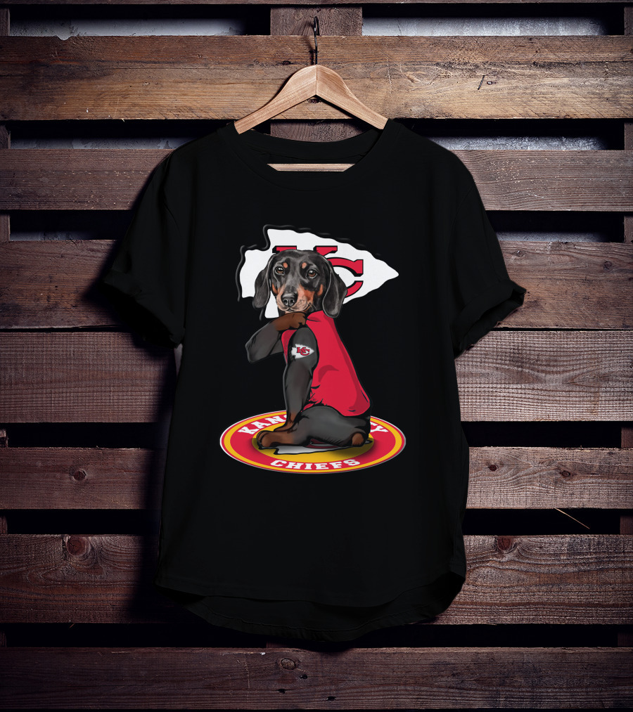 Kansas City Chiefs Dachshund Nfl Fan Gear T-Shirt