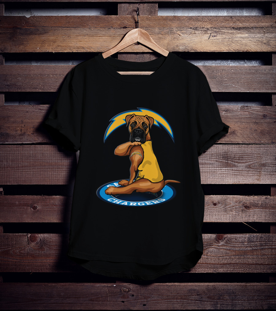 Los Angeles Chargers Dog Football Team Mascot T-Shirt