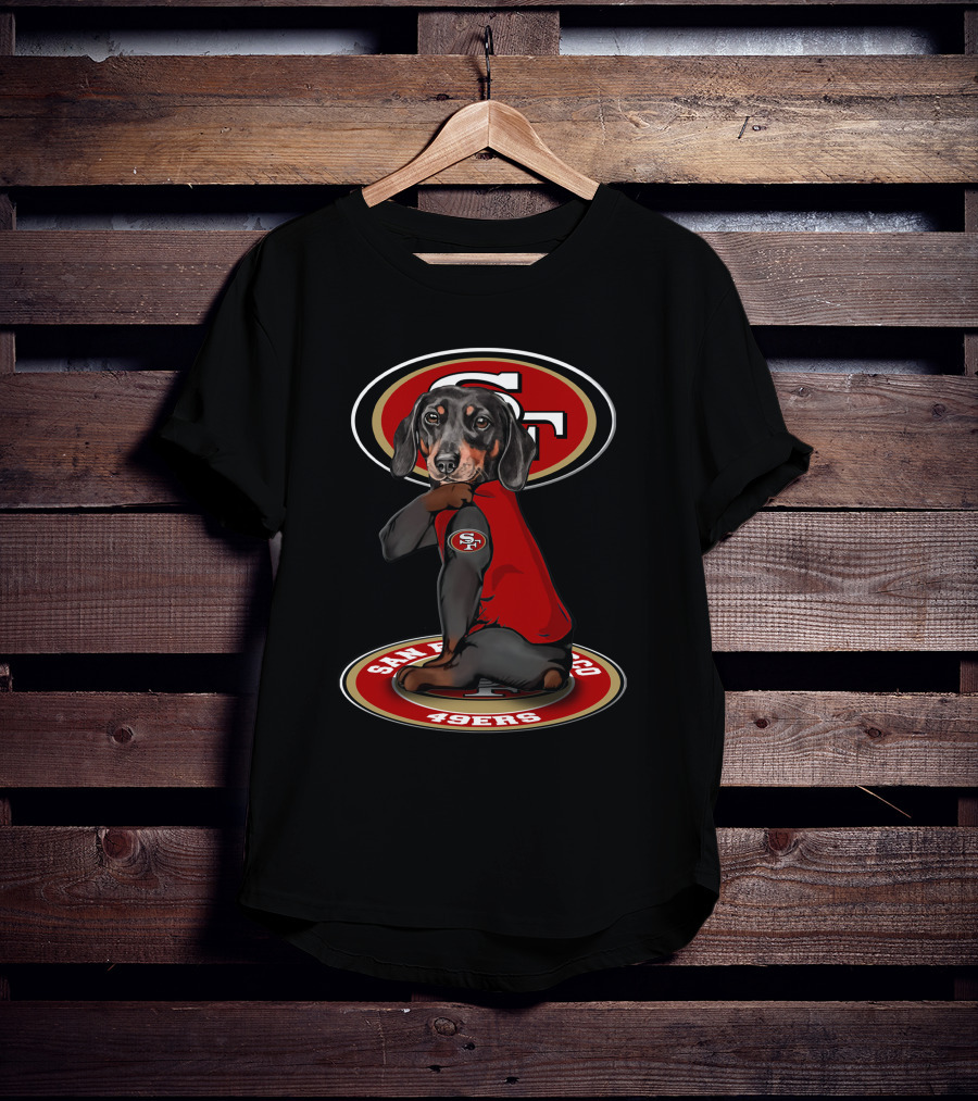 San Francisco 49ers Dachshund Dog Mascot T-Shirt