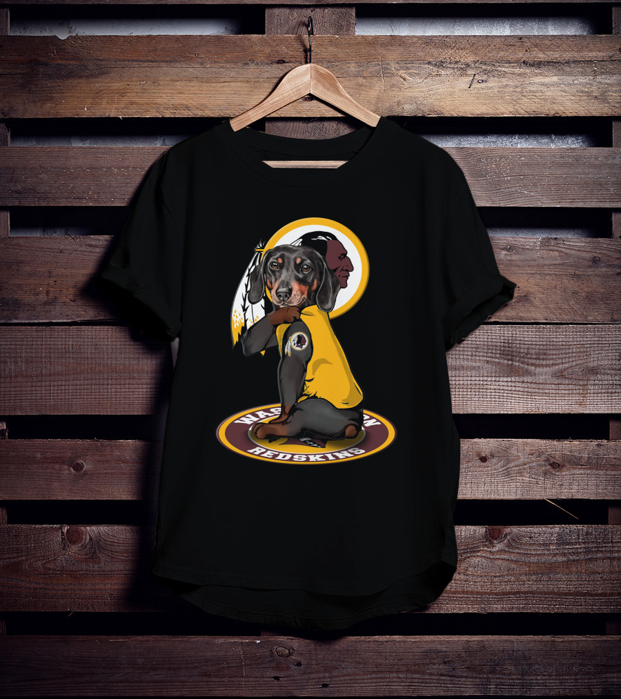 Washington Redskins Dachshund T-Shirt