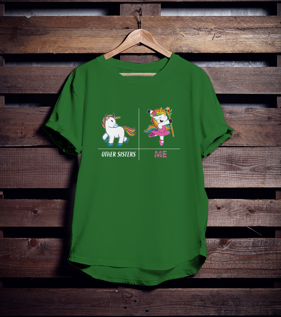 Other Sisters Me Cute Unicorn Ballerina T-Shirt