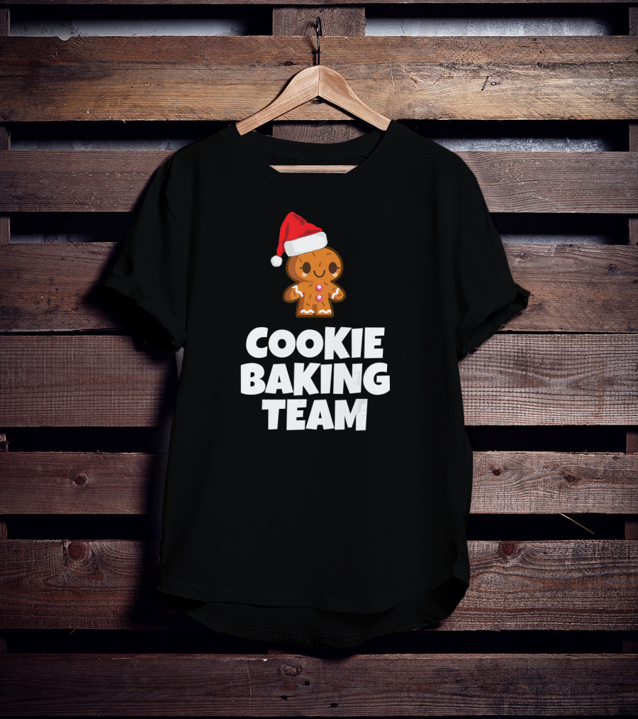 Cookie Baking Team Gingerbread Santa Hat T-Shirt