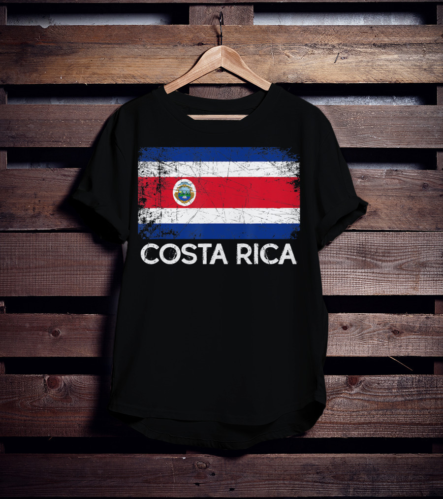 Costa Rican Flag Vintage Made In Costa Rica T-Shirt