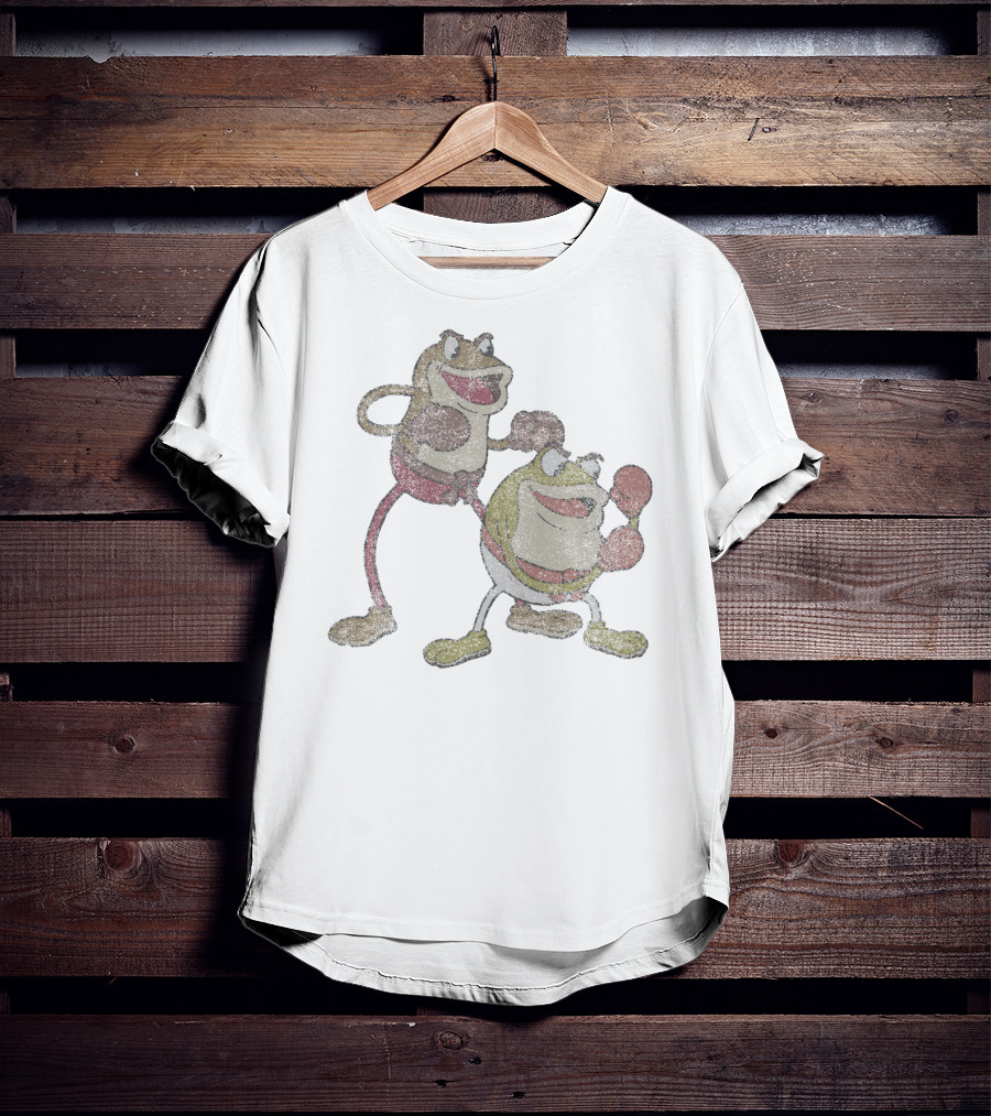 Cuphead Ribby And Croaks Boxing Frogs Duo T-Shirt