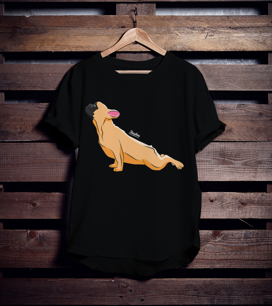 Cute French Bulldog Yoga Funny Bull Teeshine T-Shirt