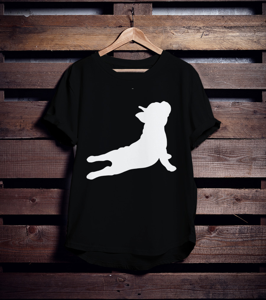Funny French Bulldog Yoga Pose Cute French Bulldog T-Shirt