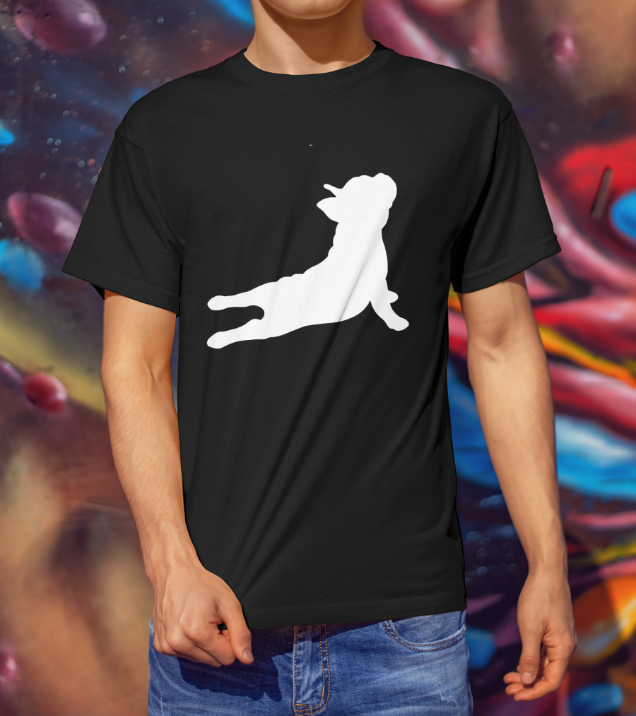 Funny French Bulldog Yoga Pose Cute French Bulldog T-Shirt