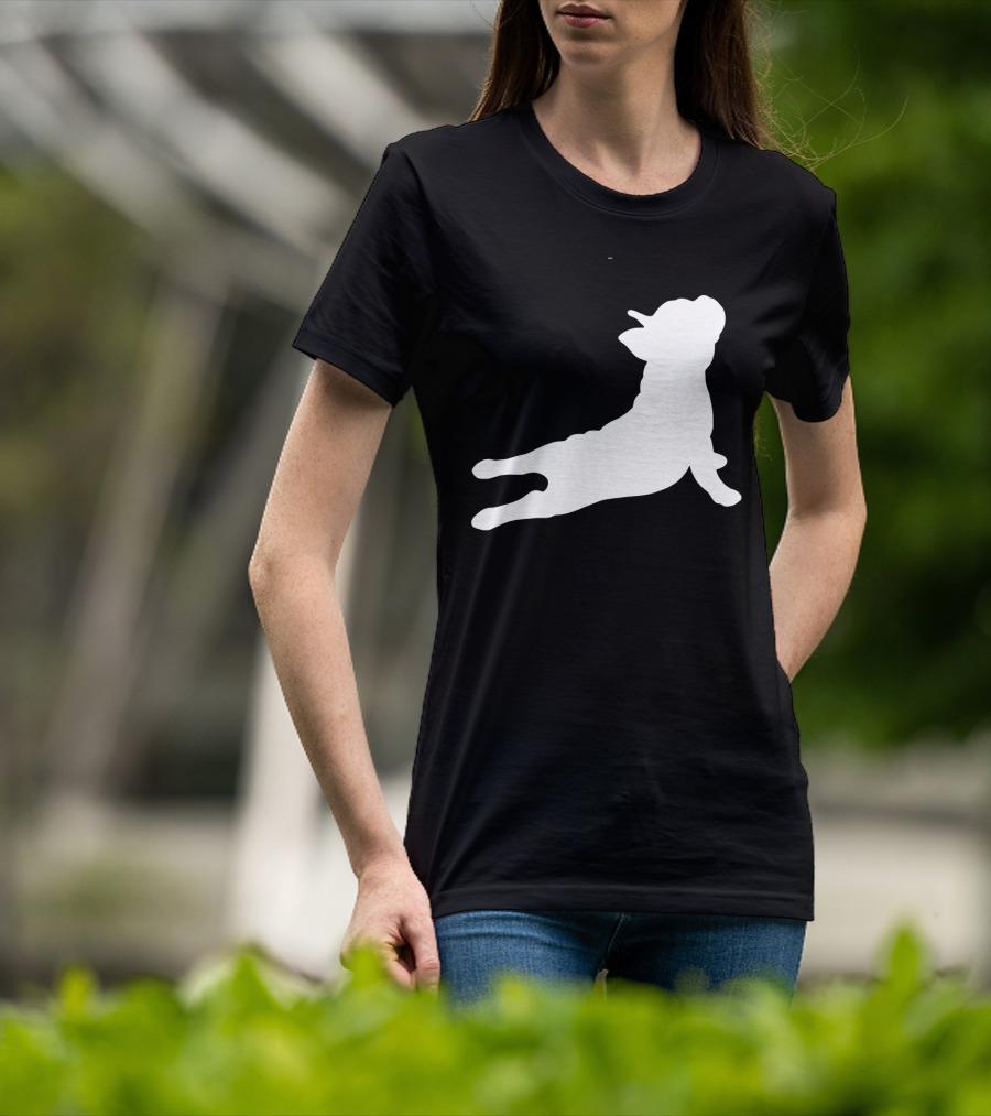 Funny French Bulldog Yoga Pose Cute French Bulldog T-Shirt