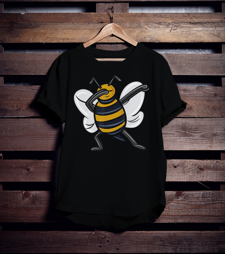 Dabbing Bee Dab Dance Funny Animal Pose T-Shirt