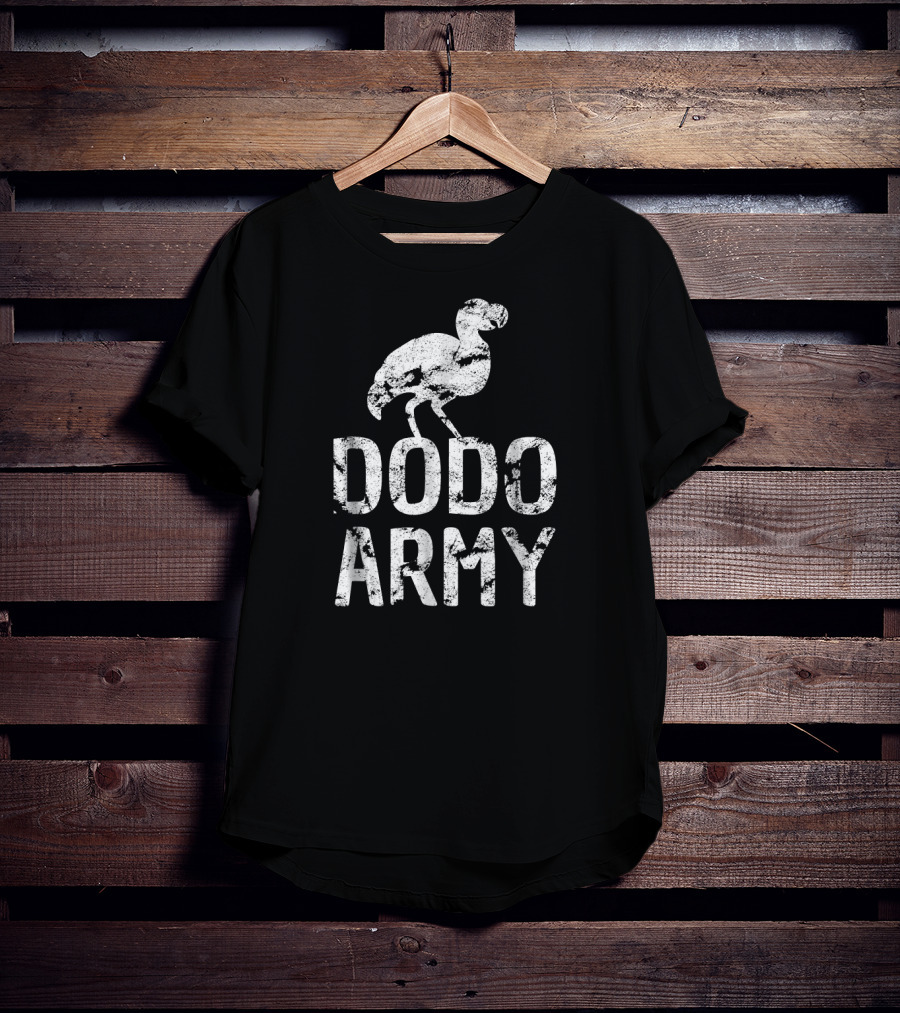 Dodo Army Vintage Style Distressed Look T-Shirt