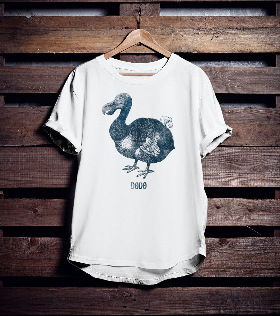 Dodo Bird Classic Illustration With Text T-Shirt
