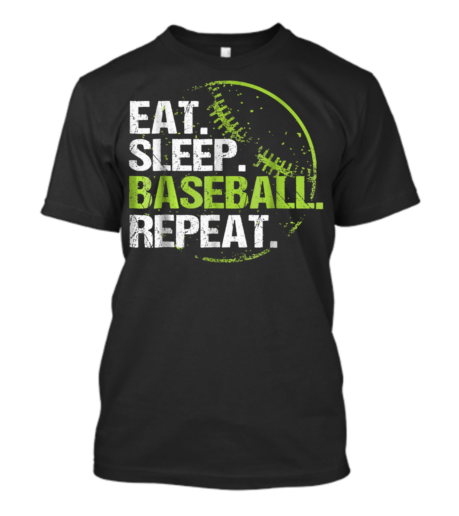 Eat Sleep Baseball Repeat Practice Training T-Shirt