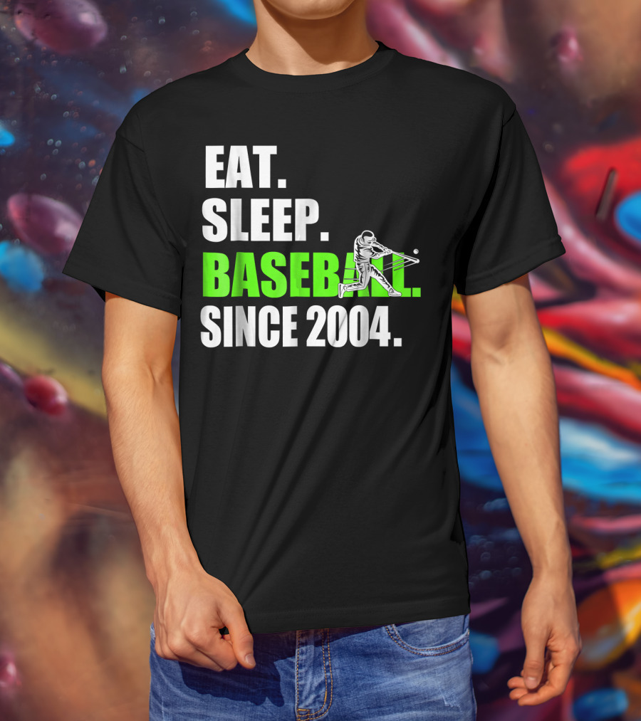 EAT SLEEP BASEBALL SINCE 2004 BATTER T-Shirt