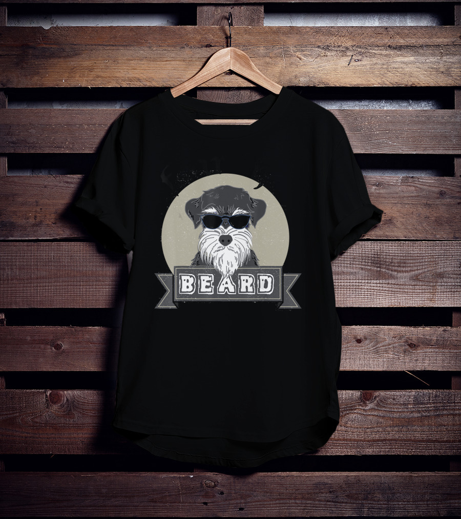 Fear The Beard Schnauzer Sunglasses Funny Love T-Shirt