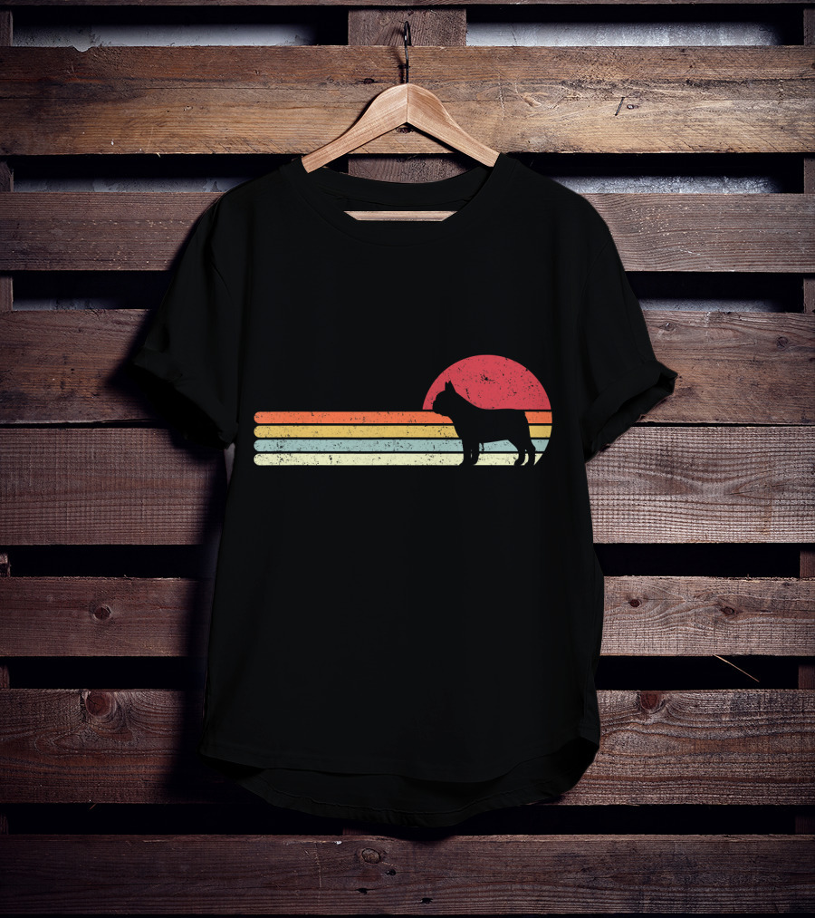 French Bulldog Retro Sunset T-Shirt