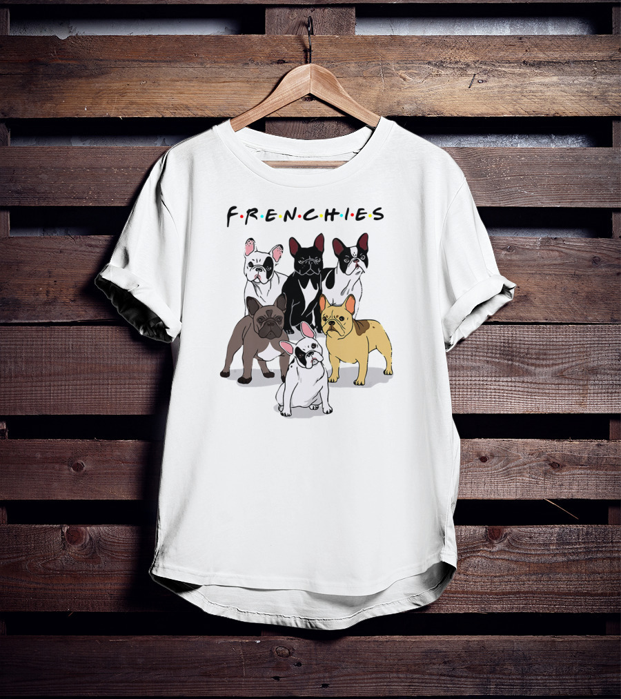 Frenchies Friends French Bulldog Lover T-Shirt